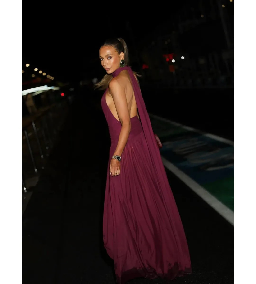 Effie Kats Verity Gown Burgundy Size S AU 8 for rent on The Volte - main image