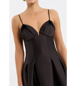 Rebecca Vallance Saskia Midi Dress Chocolate Size AU 8 for rent on The Volte - image 4