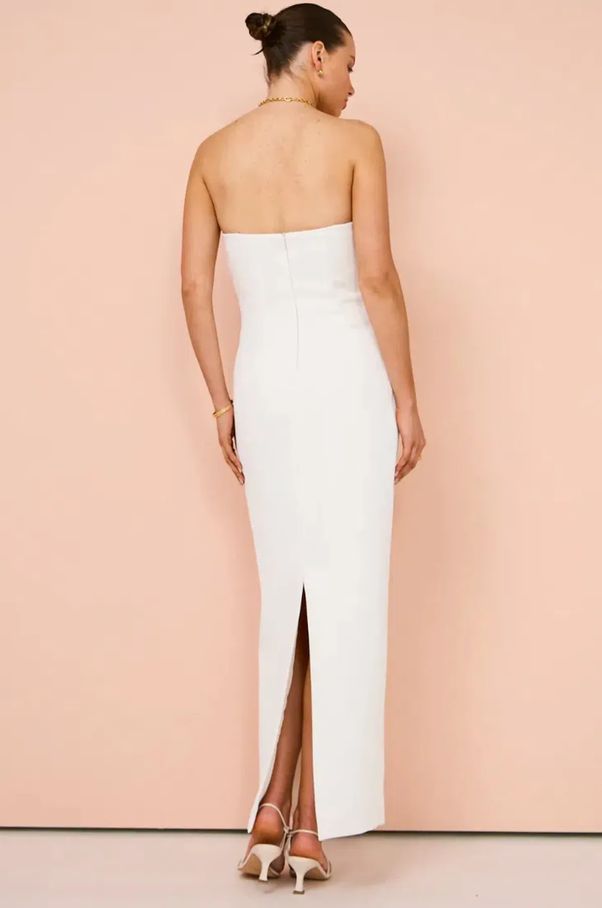 Manning Cartell Fast Forward Strapless Dress in White Size AU 8 - Image 2