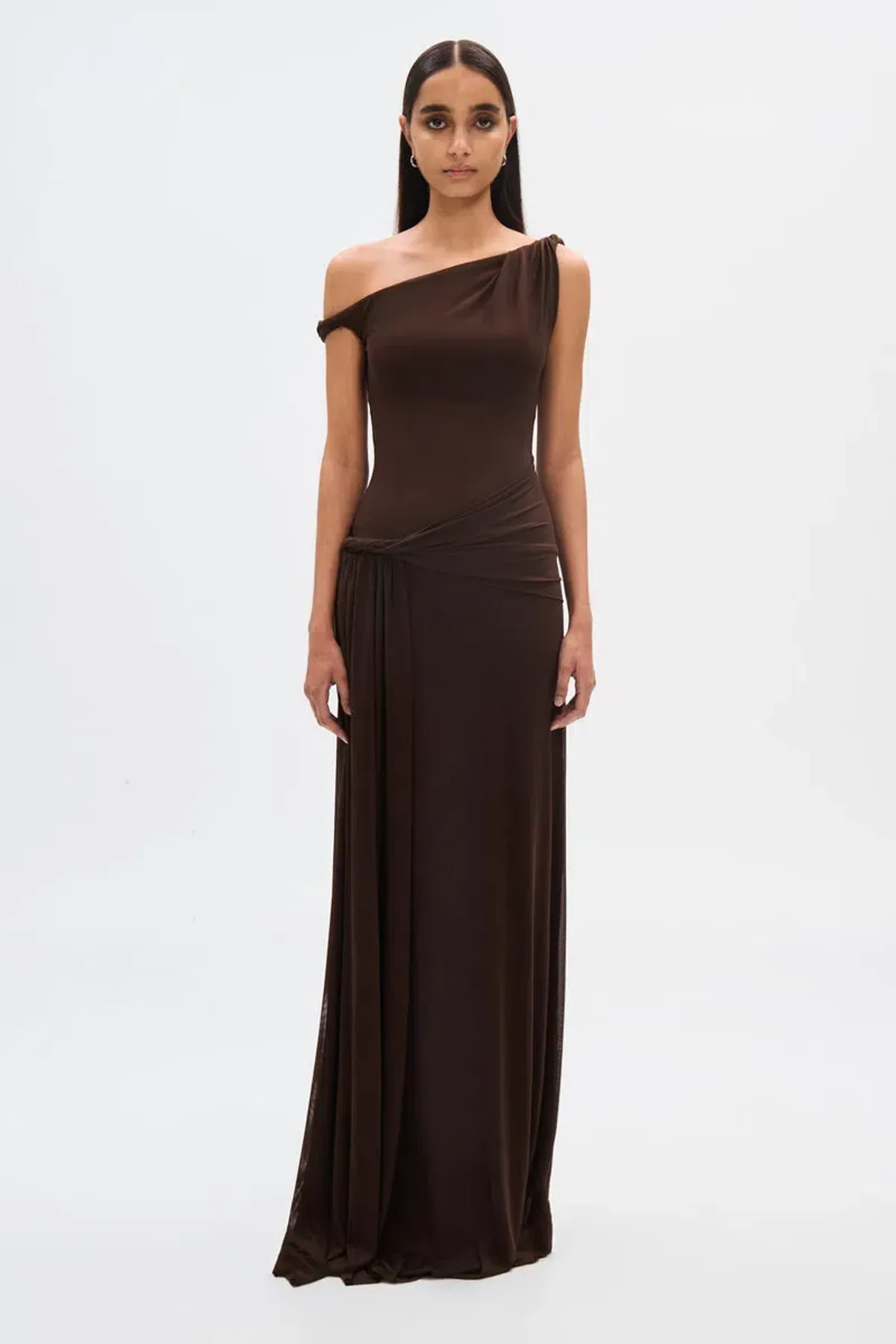 Misha Sisal Maxi Dress Espresso Size 10 - Image 1