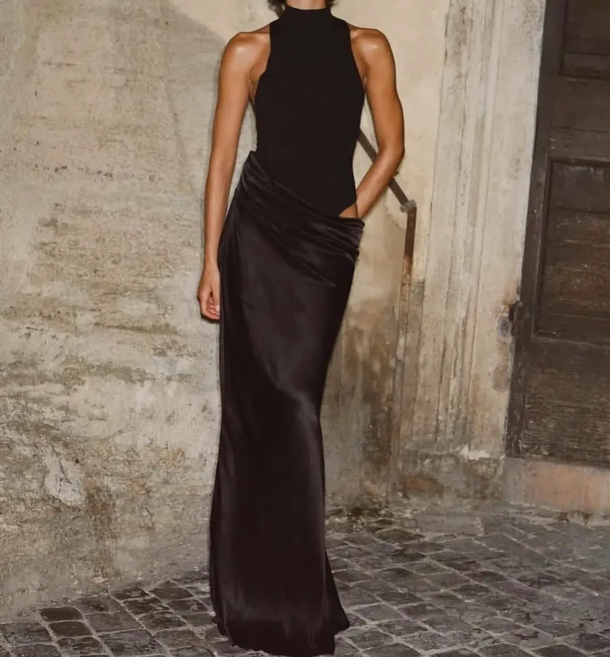 Henne Soraia Maxi Dress Black Size 4 - Image 3