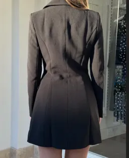 Odd Muse The Ultimate Muse Structured Button Dress Black Size 8 for rent on The Volte - image 2