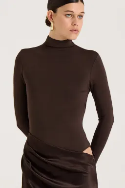 Henne Soraia Long Sleeve Maxi Dress Brown Size S / Size AU 8 for rent on The Volte - image 3