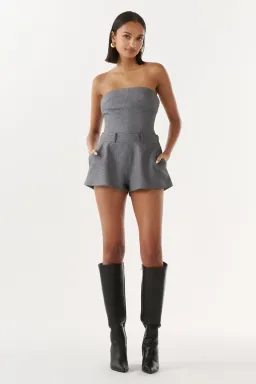 Justin Tong Kodie Bustier and Shorts Set Grey Size 10 for rent on The Volte - image 2
