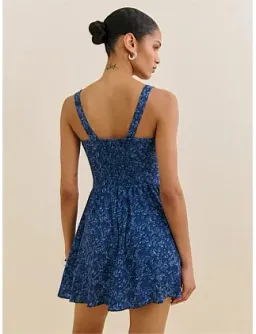 Reformation Wynn Sleeveless Milkmaid Mini Dress Size 10 for rent on The Volte - image 4