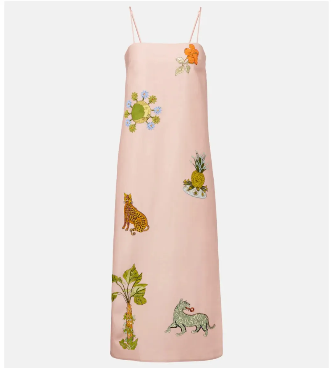 Alemais Hazel Printed Linen Blend Maxi Dress in Pink Size 10 for rent on The Volte - main image