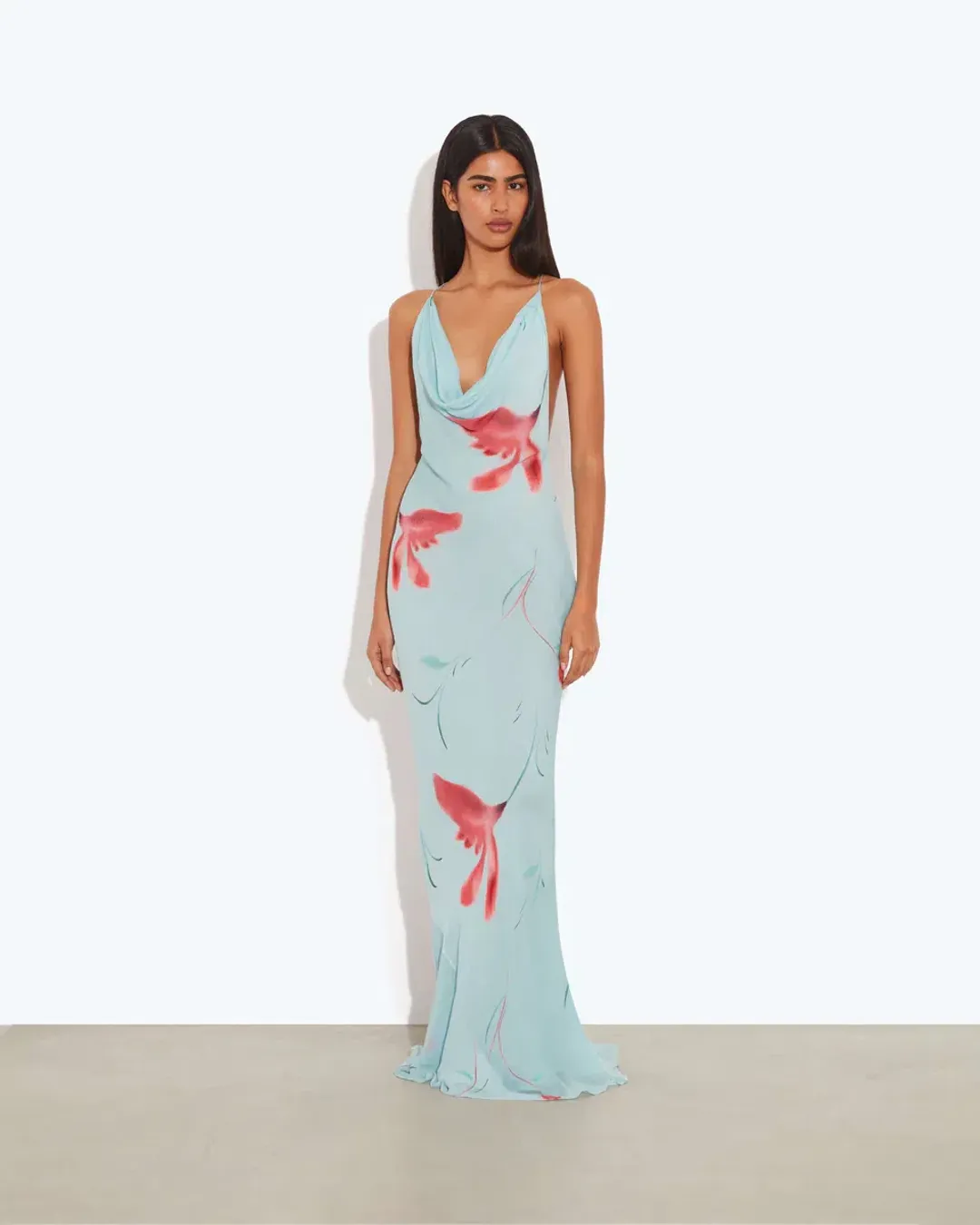 Rat & Boa Vincenza Floral Maxi Dress in Blue Size XS for rent on The Volte - main image