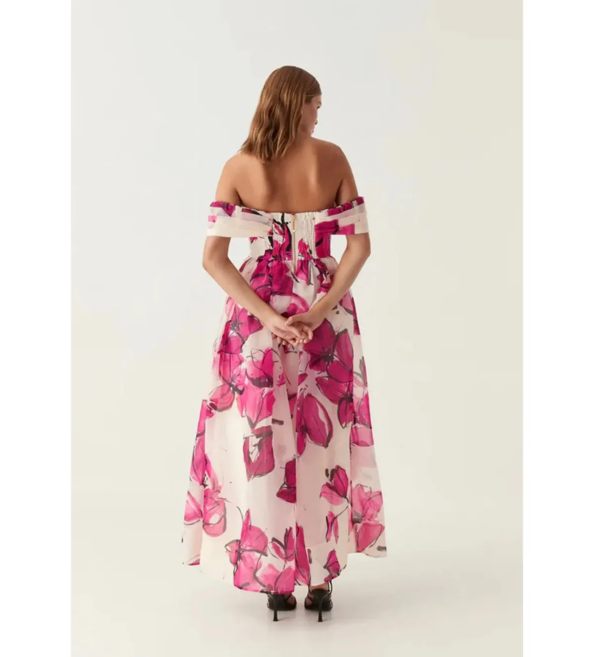 Aje Cordelia Corseted Maxi Dress Falling Florals Size AU 10 - Image 3