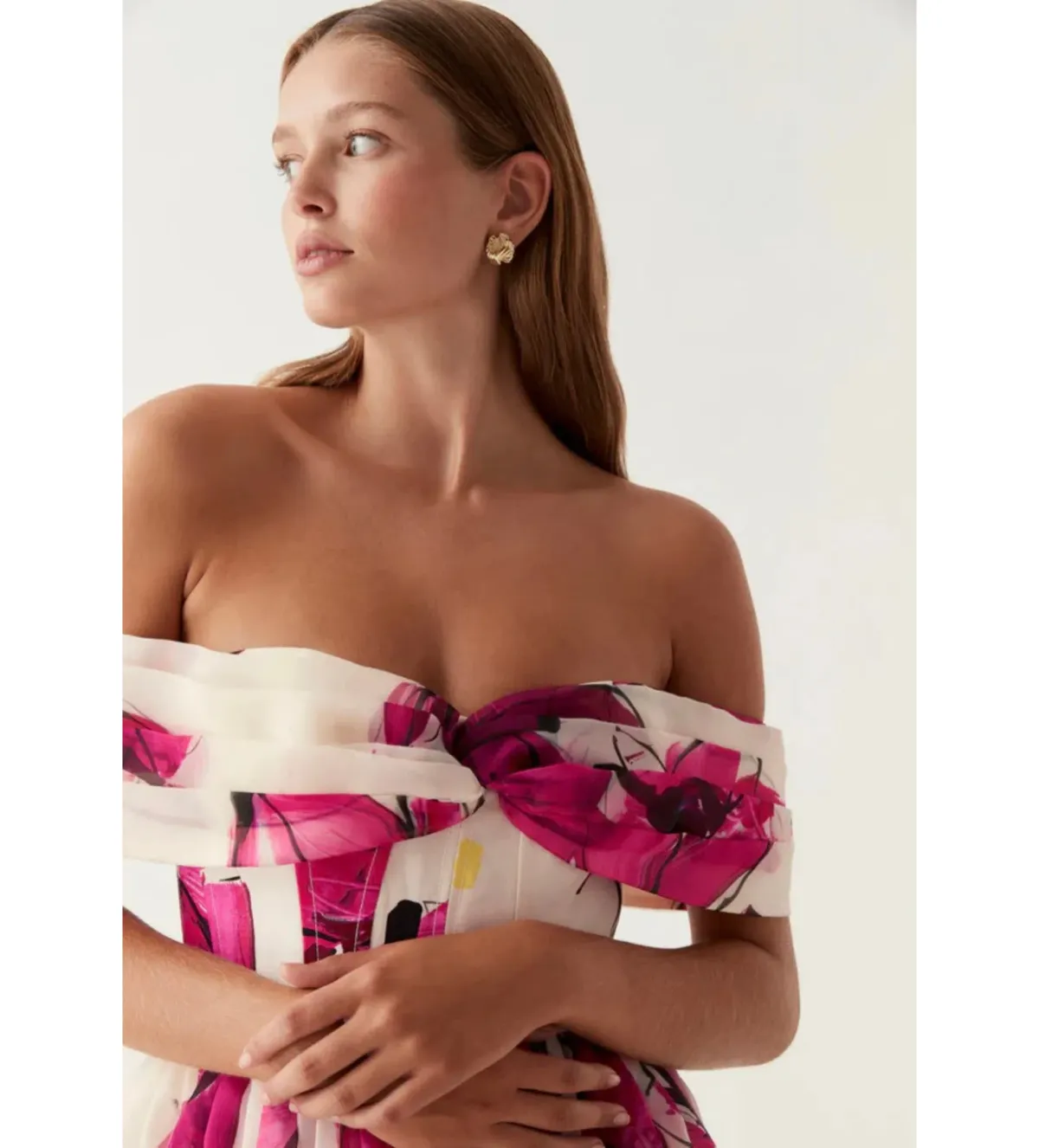 Aje Cordelia Corseted Maxi Dress Falling Florals Size AU 10 - Image 4