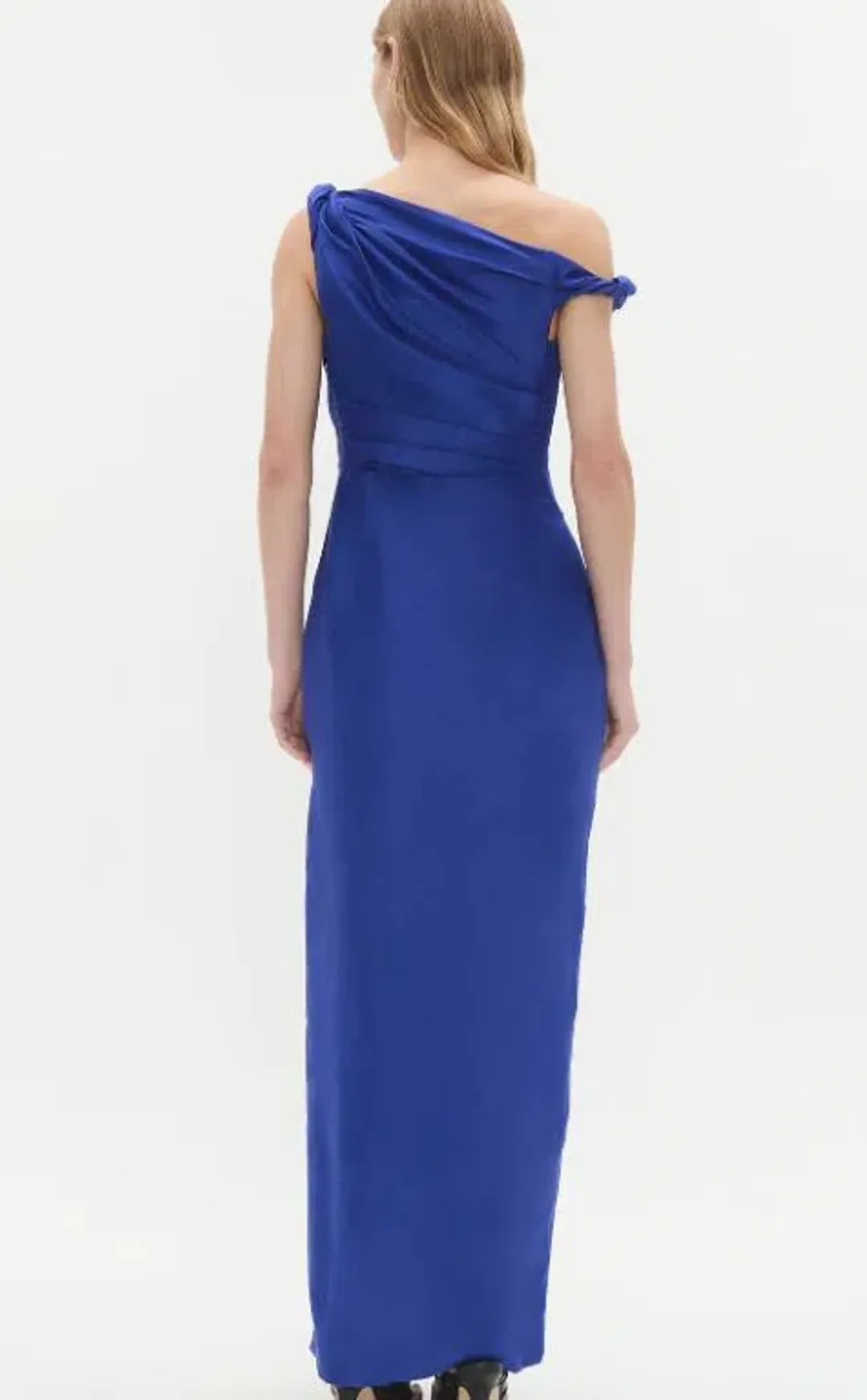 Aje Bridgette Midi Dress Bright Cobalt Size AU 8 for rent on The Volte - main image