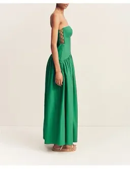 Maiori Lace Up Strapless Maxi Dress Size 8/S for rent on The Volte - image 8