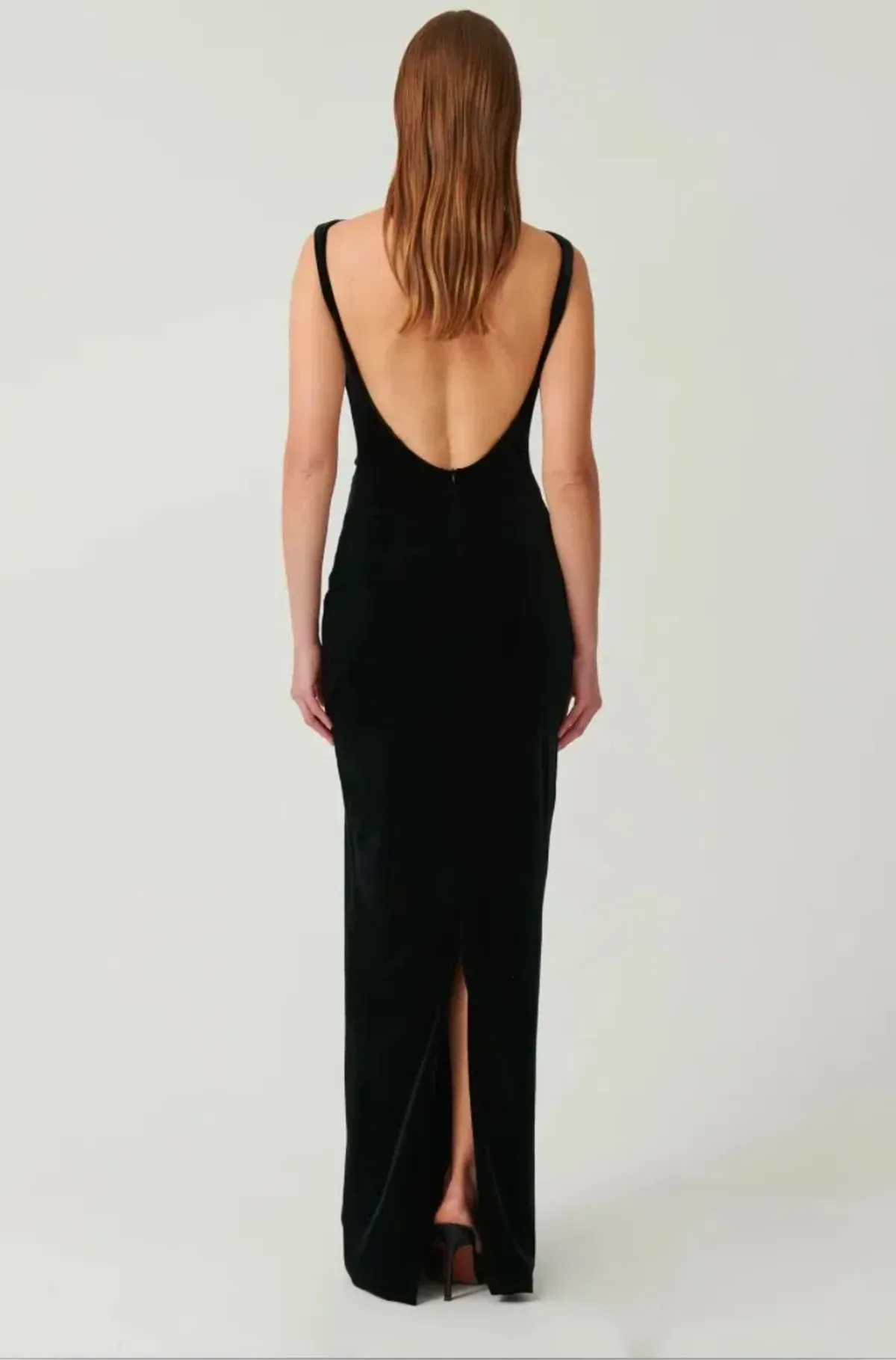 Effie Kats Velvet Verona Gown Black Size 10 - Image 6