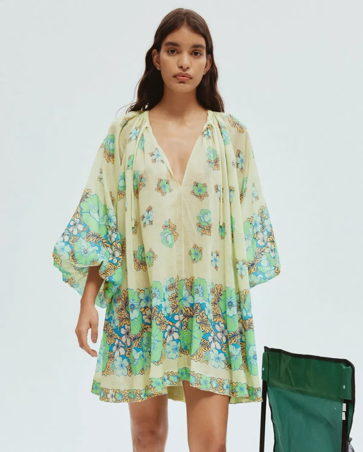 Alemais Velma Mini Dress Seafoam Size AU 14 for rent on The Volte - main image