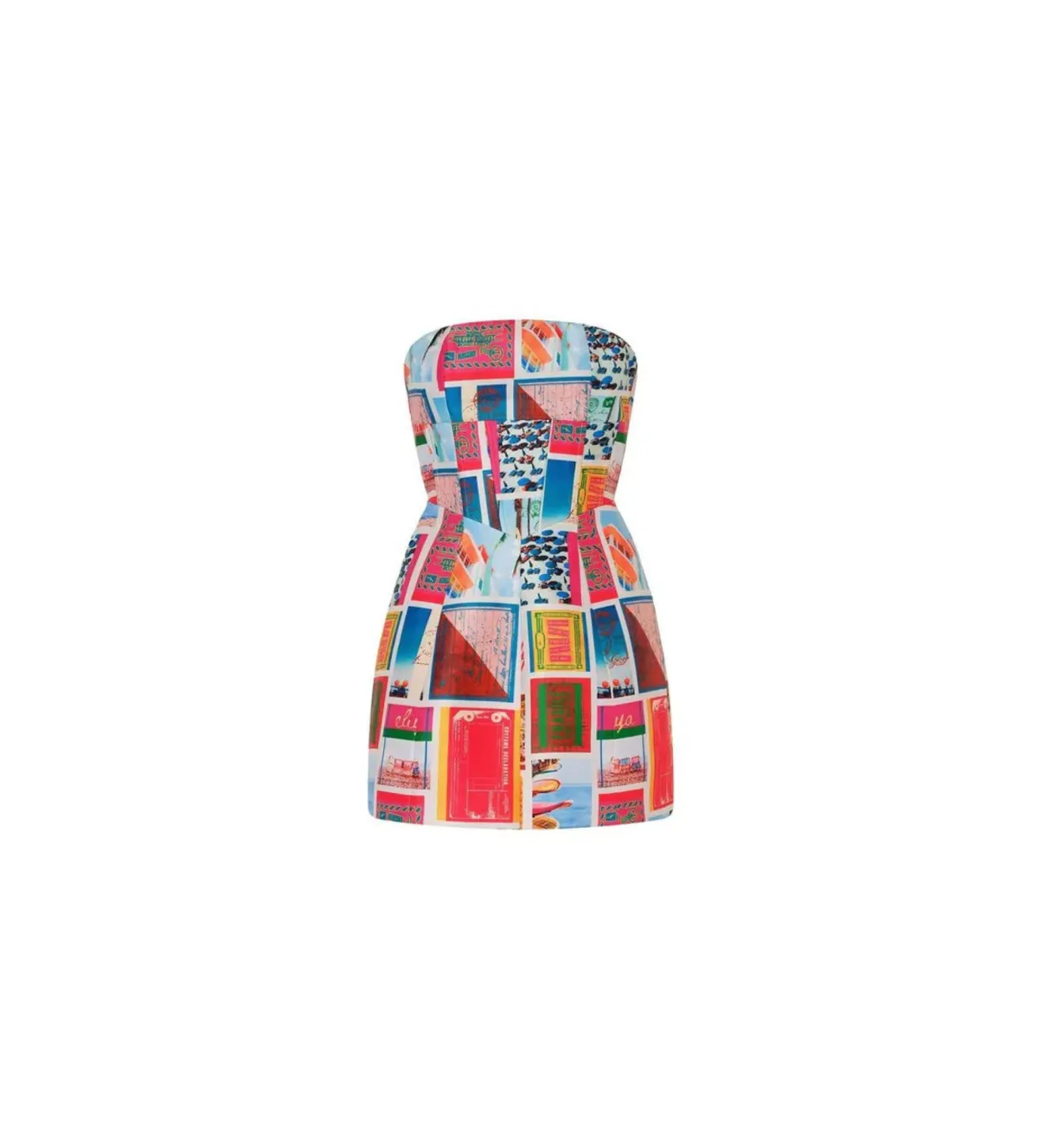 Eliya The Label Messina Mini Dress Vacanza Print Size AU 10 - Image 5