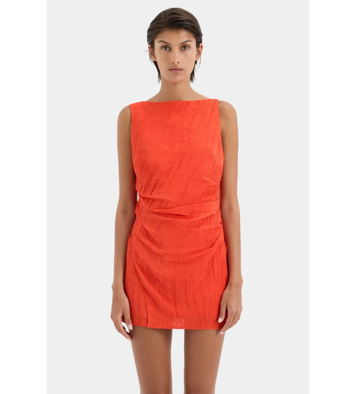 Sir the Label Ligera Mini Dress Tangerine Size 2 AU 10 - Image 5