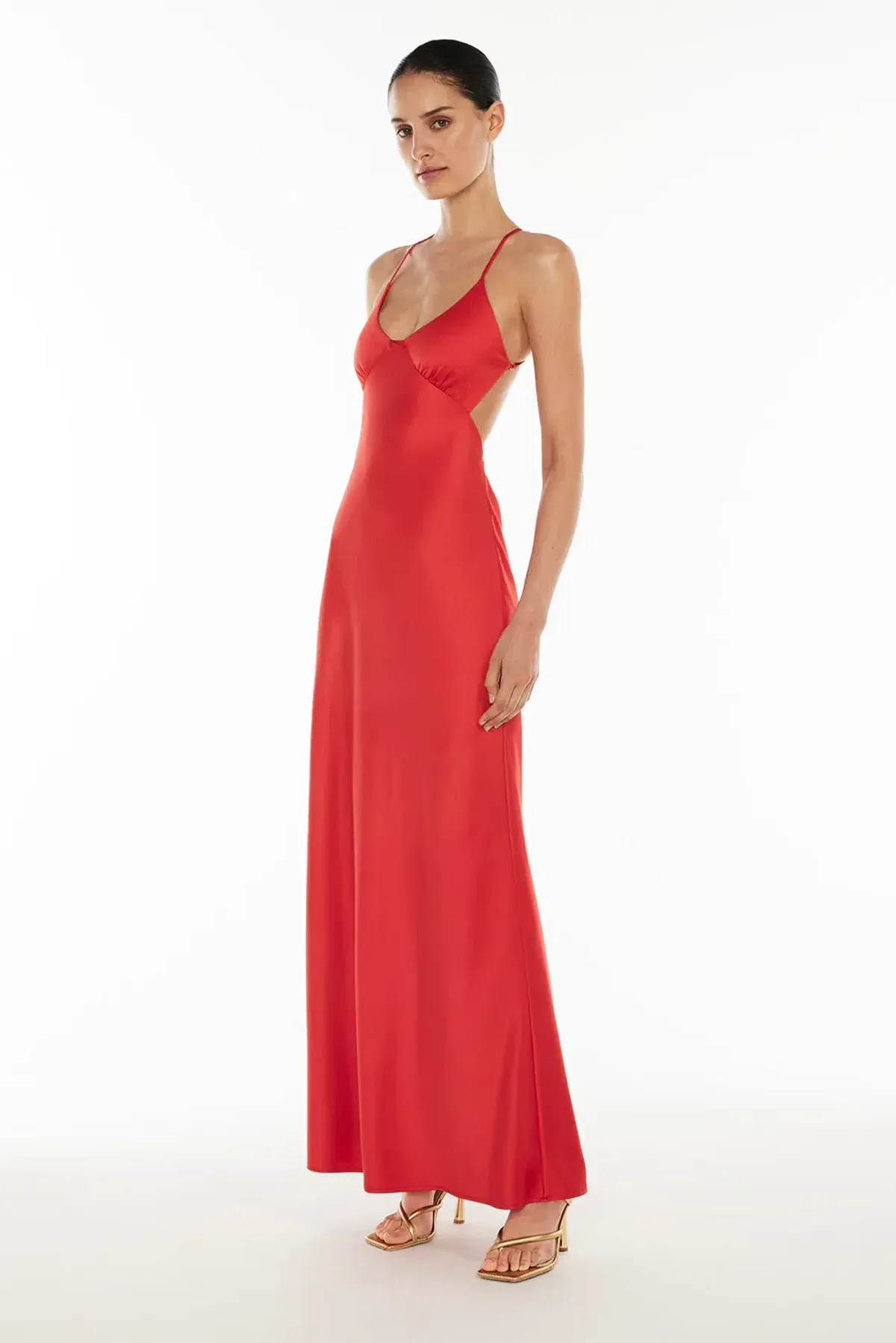 Manning Cartell Saturation Point Slip Maxi Dress Red Size 8 - Image 2