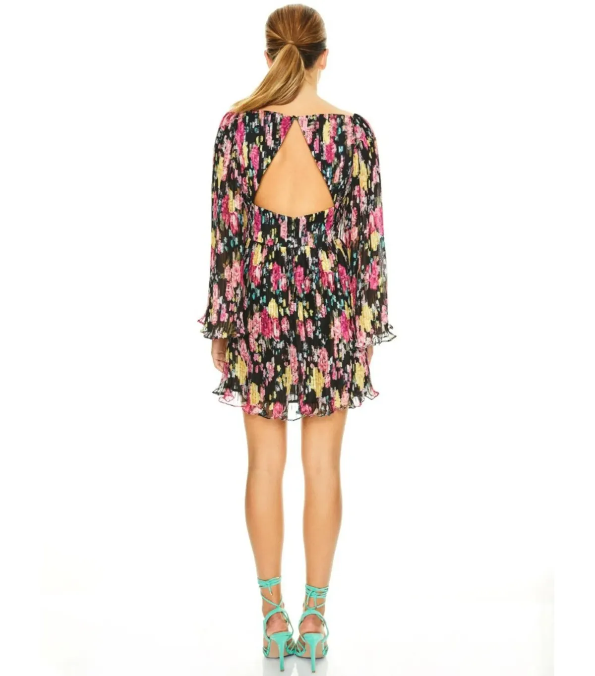 Talulah Midnight Fiesta Mini Dress Floral Size AU 12 - Image 4