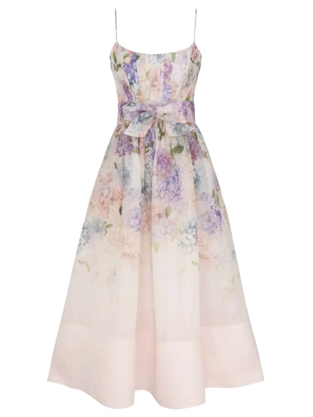 Zimmermann Dawning Corset Dress Multi Hydrangea Size 3 / AU 14 for rent on The Volte - main image