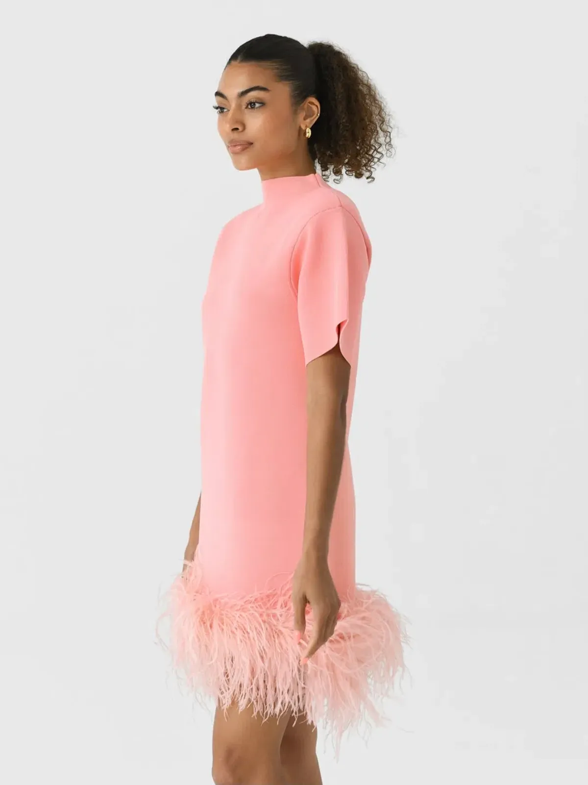 Rachel Gilbert Rita Mini Dress in Pink Size AU10 - Image 3