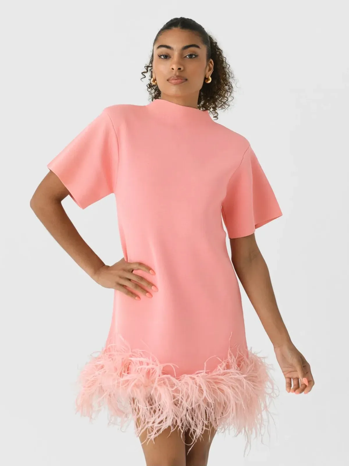 Rachel Gilbert Rita Mini Dress in Pink Size AU10 - Image 2
