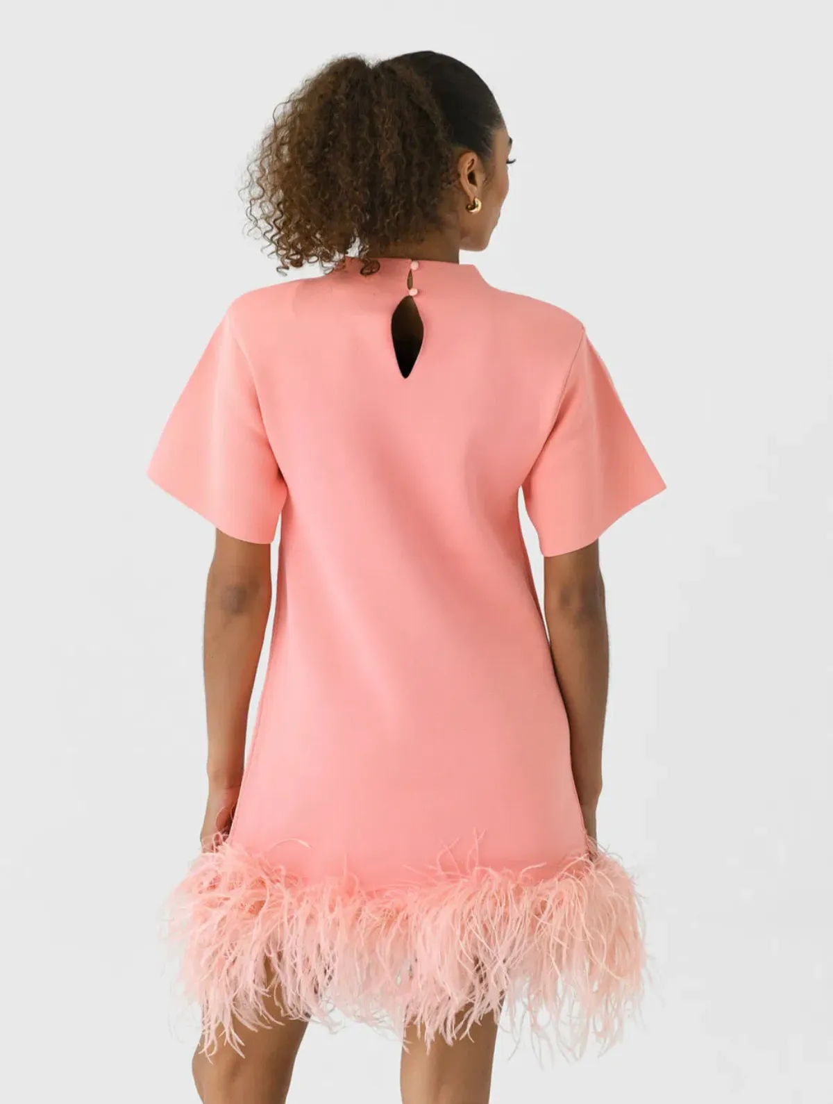 Rachel Gilbert Rita Mini Dress in Pink Size AU10 - Image 4