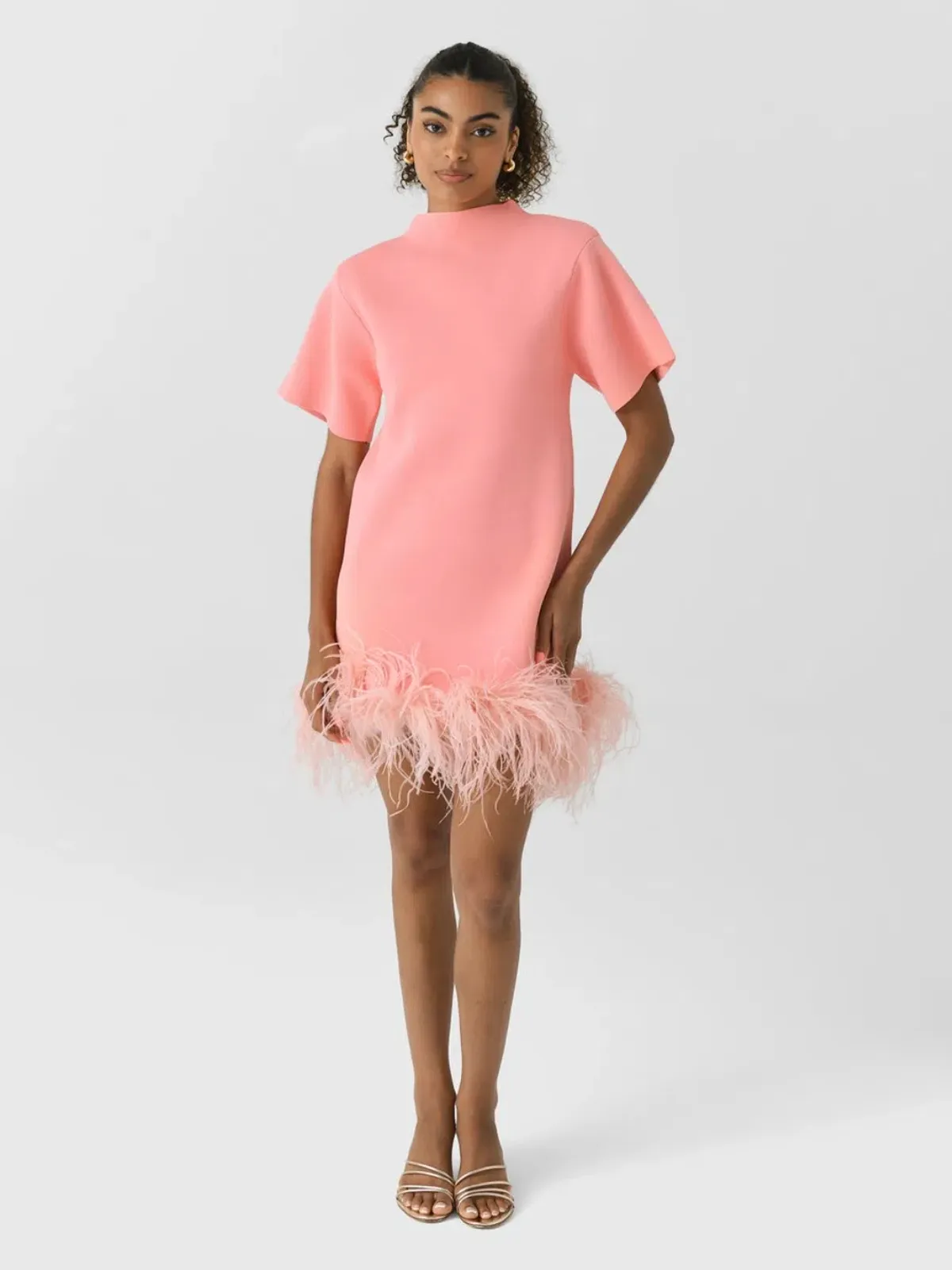 Rachel Gilbert Rita Mini Dress in Pink Size AU10 - Image 1