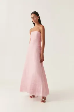 Aje Soundscape Maxi Dress in Chalk Pink Size AU 10 for rent on The Volte - image 2
