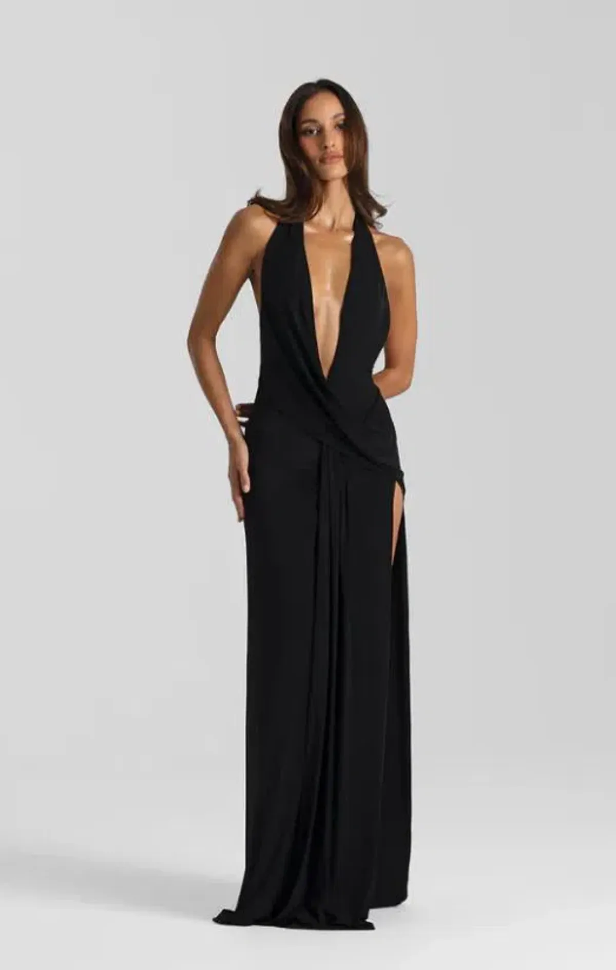 Natalie Rolt Winona Maxi Gown in Black Size M/ AU 10 - Image 1