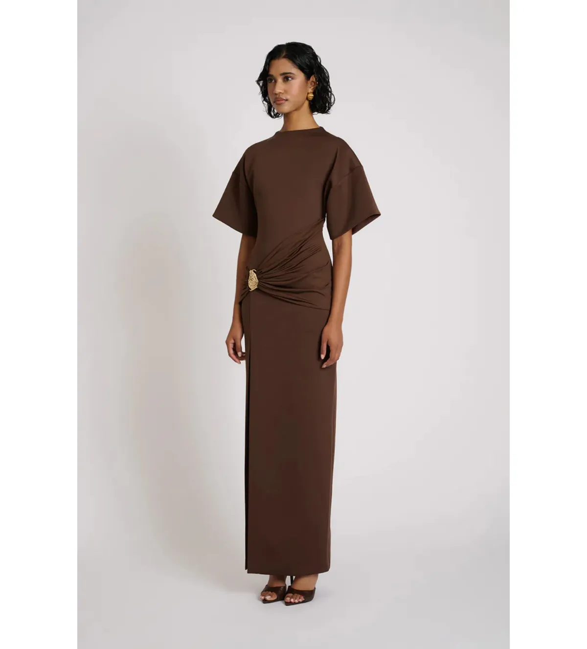 Eliya The Label Aldo Maxi Dress Chocolate Size 12 - Image 5