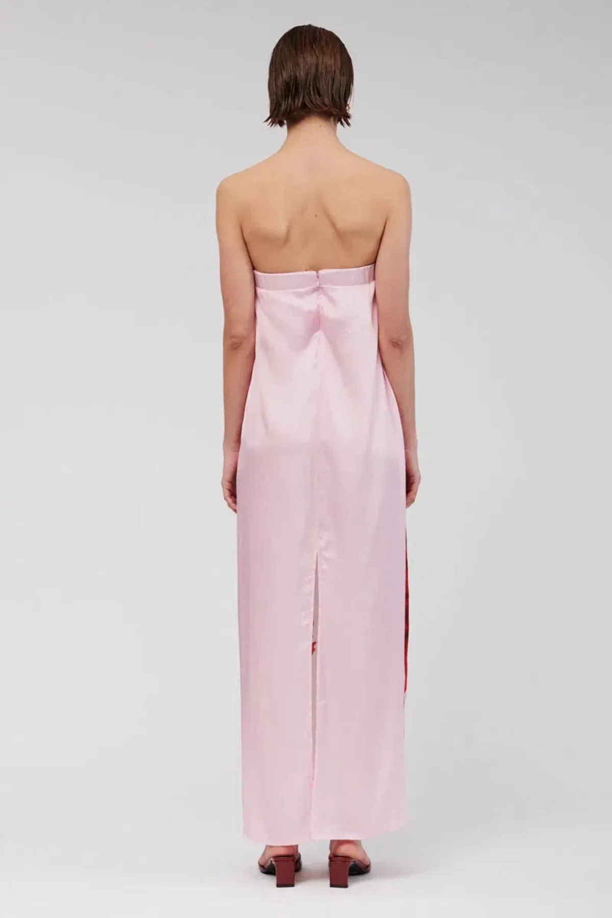 Suboo Emilia Bustier Maxi Dress in Pink Size 10 - Image 3