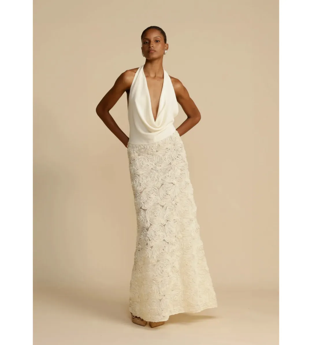 Arcina Ori Adriana Maxi Dress White Size AU 10 for rent on The Volte - main image