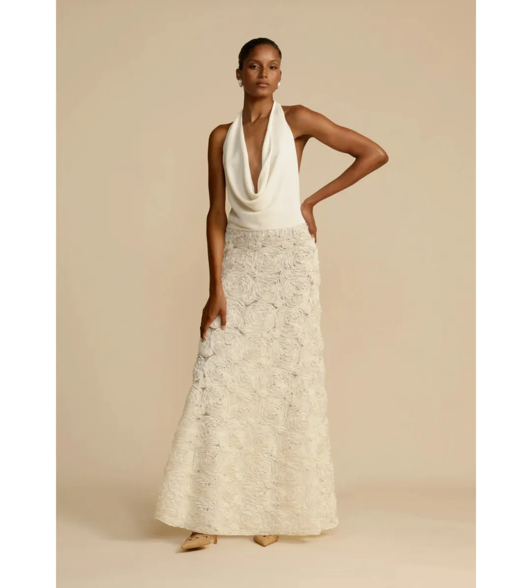 Arcina Ori Adriana Maxi Dress White Size AU 10 for rent on The Volte - main image