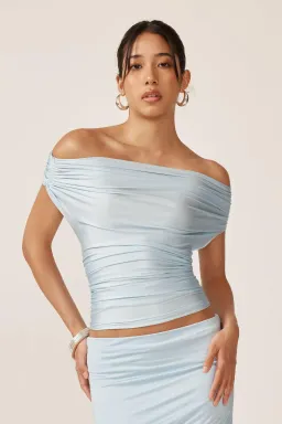 Ance Gria Grace Top and Skirt Set in Ice Blue Size XS / AU 6/8 for rent on The Volte - image 4