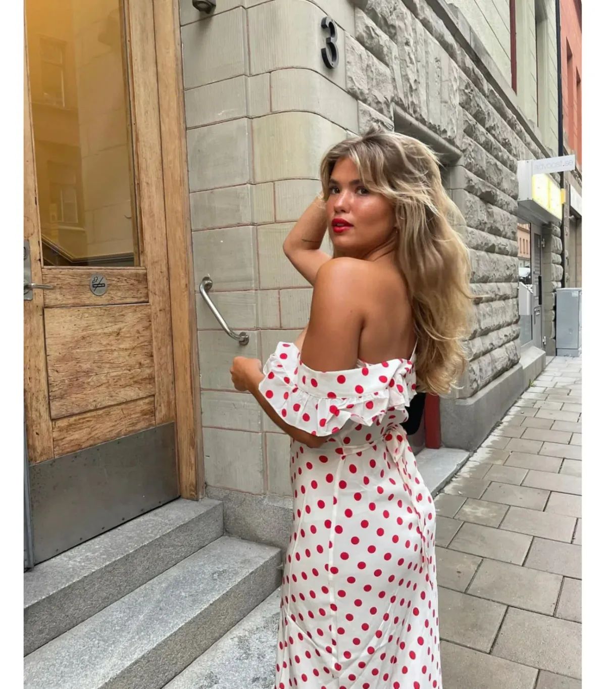 Realisation Par Claudia Maxi Dress in Super Dot Size AU 8 - Image 2