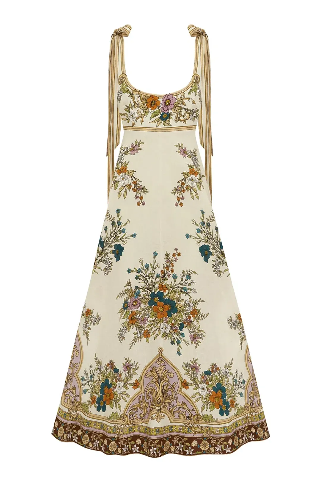 Alemais Antoinette Ballet Sundress Midi Dress Multi Size 12 for rent on The Volte - main image