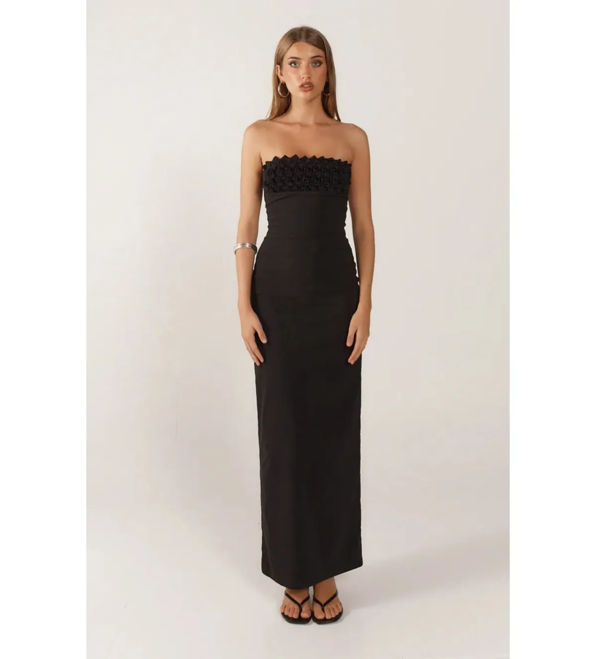 Ance Gria Margo Maxi Dress Black Size AU 10 - Image 2
