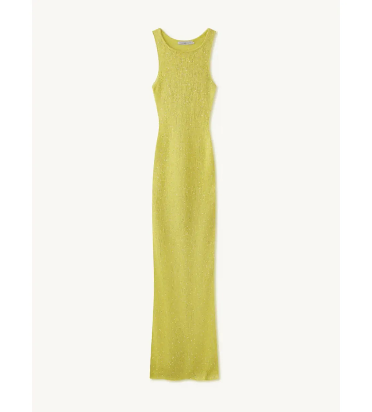 Asta Resort Natalia Maxi Dress in Chartreuse Sequin Size AU 6 - Image 6