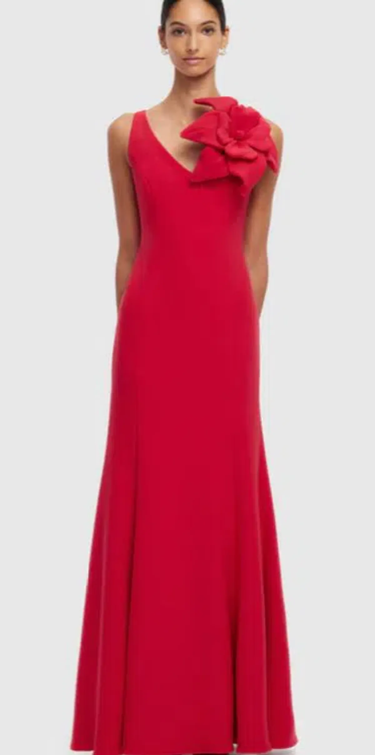 Leo Lin Eugenie Rosa Gown Red Size 8 - Image 4