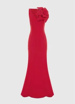 Leo Lin Eugenie Gown Rosa Maxi Size AU 10 for rent on The Volte - image 4
