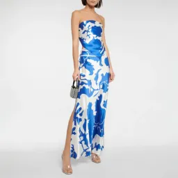 SIR THE LABEL Esme Silk Scarf & Skirt Set Merce Blue Size AU 8 (1) for rent on The Volte - image 1