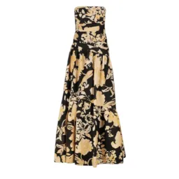 SHONA JOY Xenia Strapless Tiered Maxi Dress Gown in Black Size AU 8 for rent on The Volte - image 5
