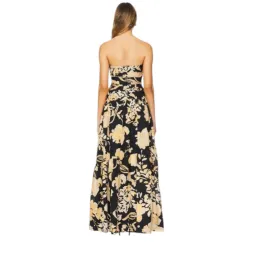 SHONA JOY Xenia Strapless Tiered Maxi Dress Gown in Black Size AU 8 for rent on The Volte - image 4