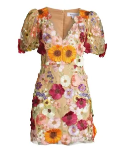 ELLIATT Rosalind 3D Floral Mini Dress Size AU 6 (XS) for rent on The Volte - image 7