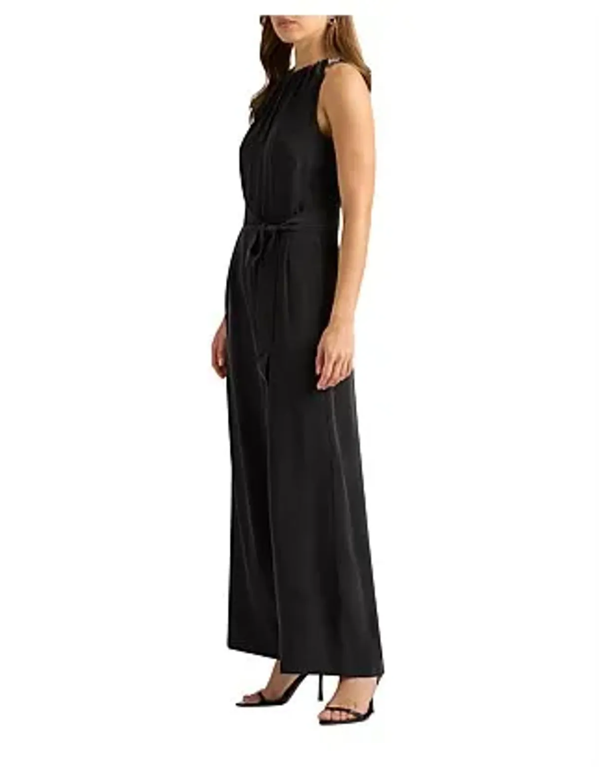 David Lawrence Gisele Silk Jumpsuit Black Size 14/L - Image 3