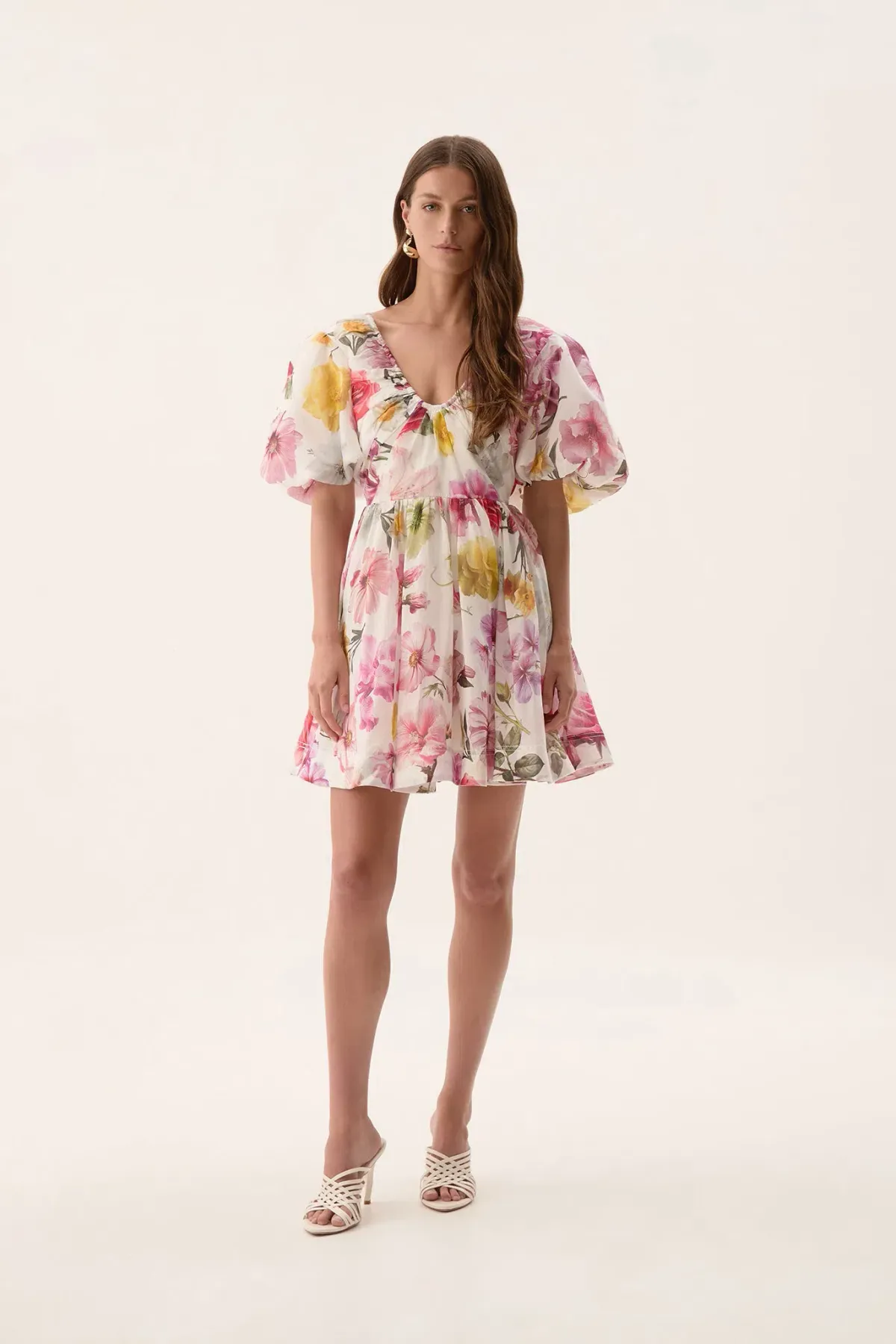 Aje Fleur Collage Mini Dress Floral Size AU 10 - Image 1