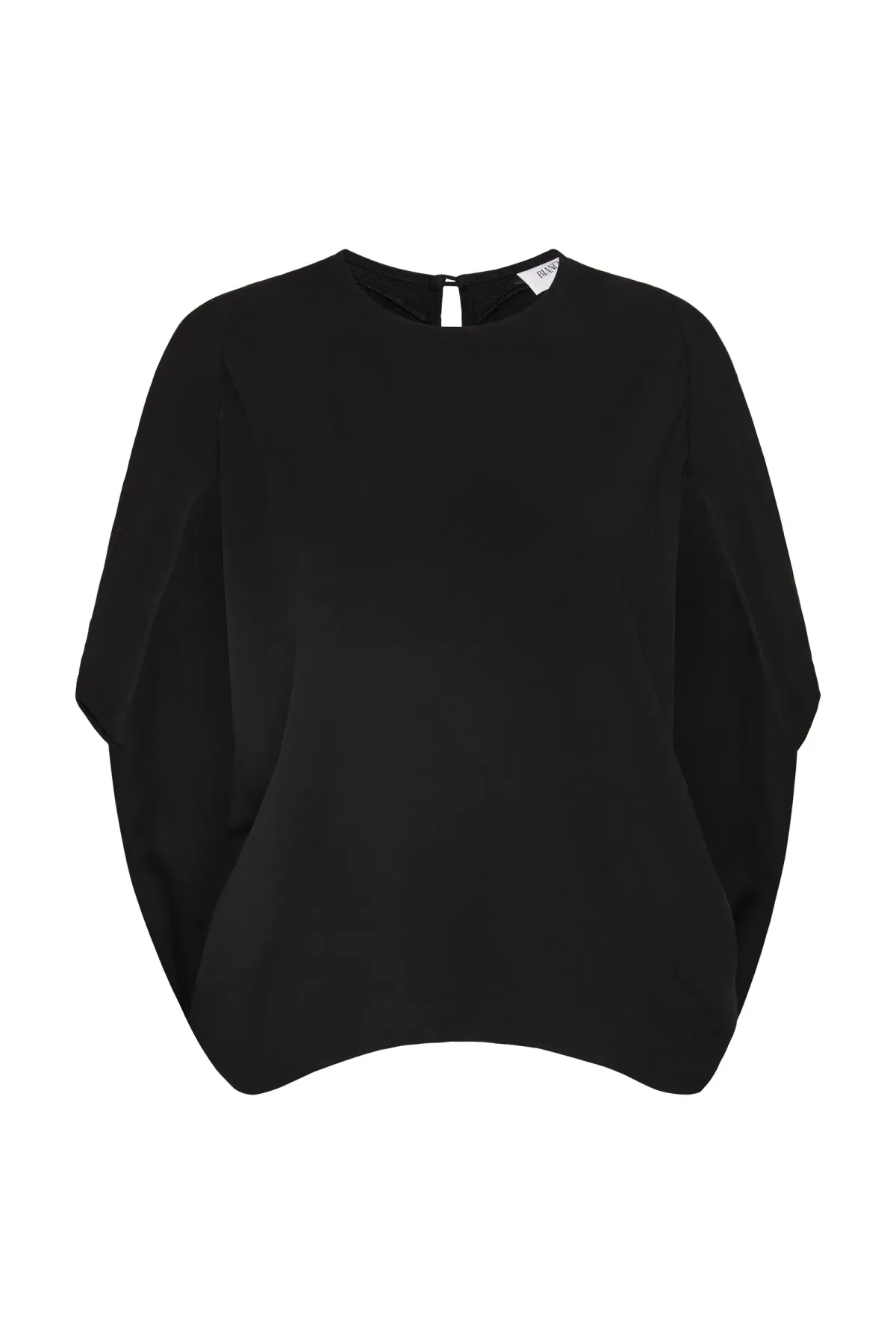 Bianca Spender Crepe Crawford Top Black Size 8/S - Image 8