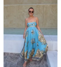 Alemais Cassie Sundress La Sirena Boutique Exclusive in Print Size 14 for rent on The Volte - image 2