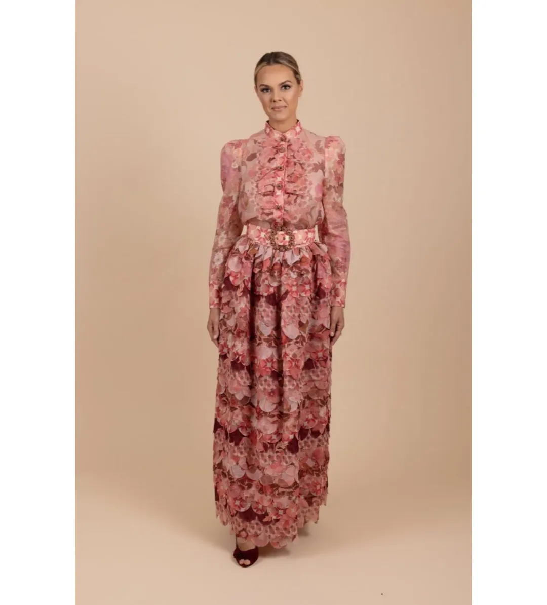 Zimmerman Concert Scalloped Shirt and Skirt in Multi Size 2 / AU 12 for rent on The Volte - main image