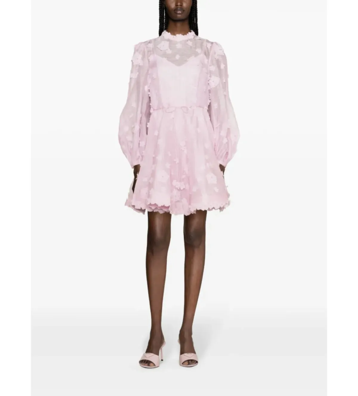 Zimmermann Matchmaker Lift Off Mini Dress Lilac Size 1/AU 10 - Image 1