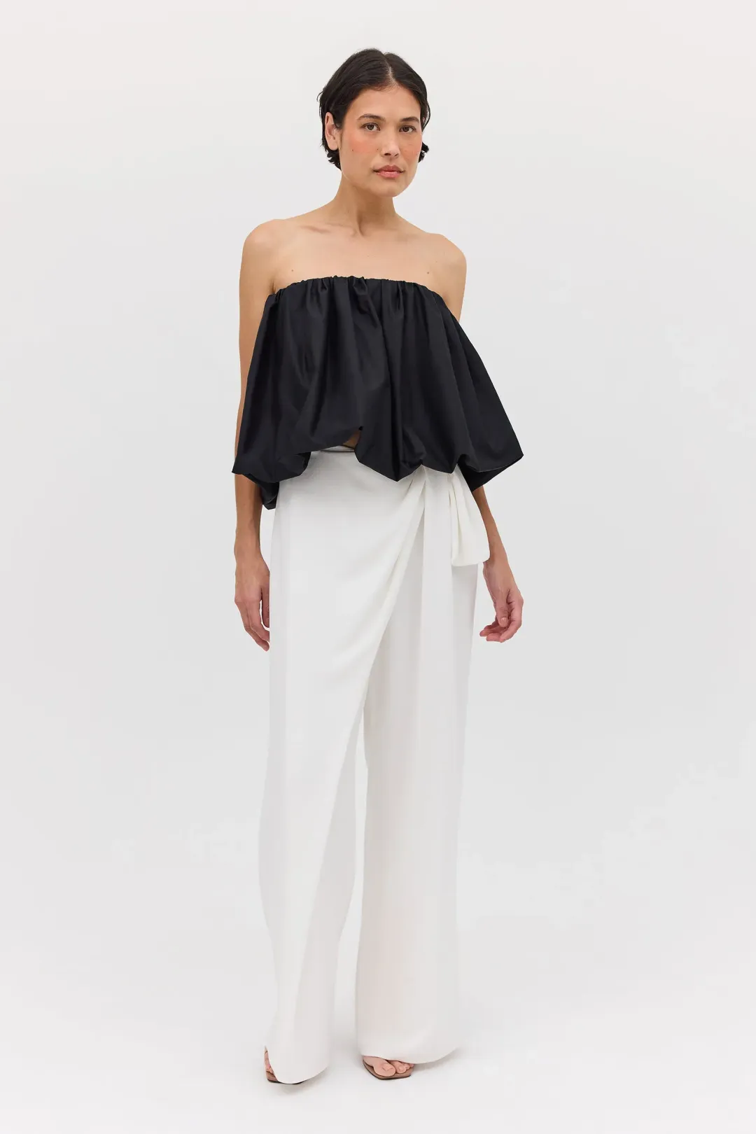Bianca Spender Black Cotton Hazel Top Size 12/M for rent on The Volte - main image